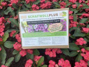 Gärtnerei Jörg Vatter, Bempflingen mit dem von ihm entwickelten Dünger aus Schafswollpellets